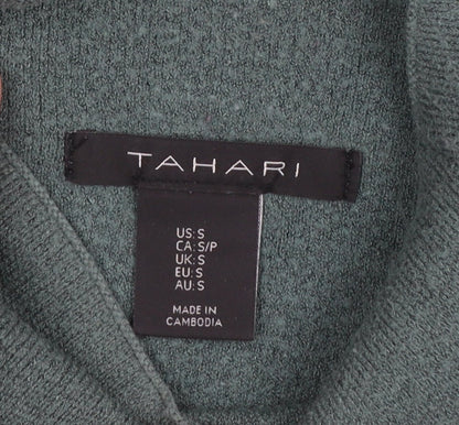 Womens UK Size S Tahari Green Pullover Jumper