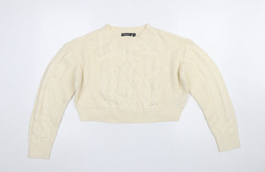 Womens UK Size 12 Brave Soul Ivory Pullover Jumper