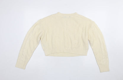 Womens UK Size 12 Brave Soul Ivory Pullover Jumper