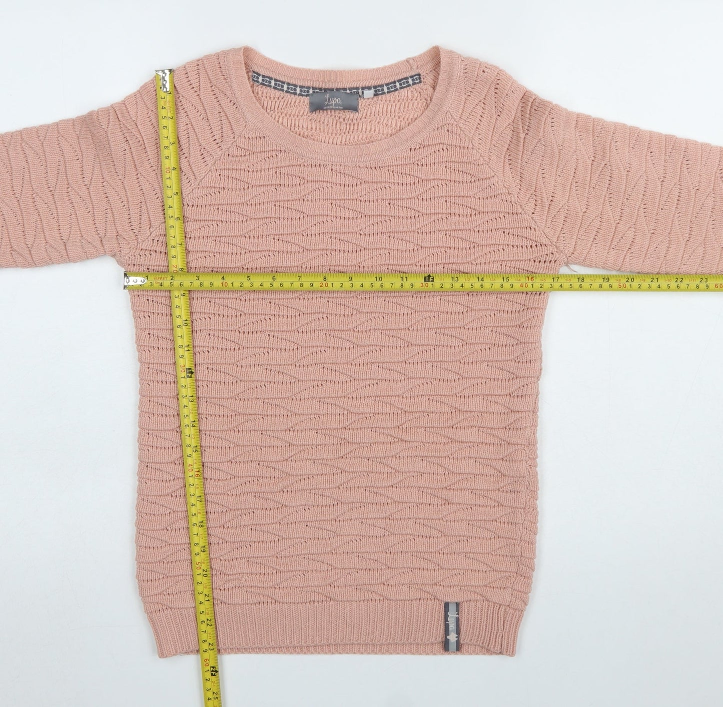 Womens UK Size 10 Lupa Pink Pullover Jumper