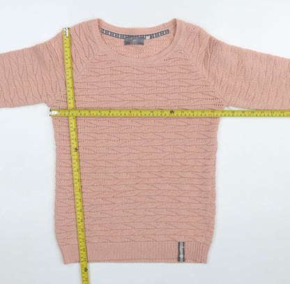 Womens UK Size 10 Lupa Pink Pullover Jumper