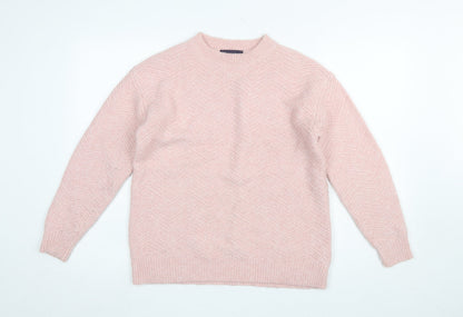 Womens UK Size S Marks and Spencer Pink Pullover Jumper