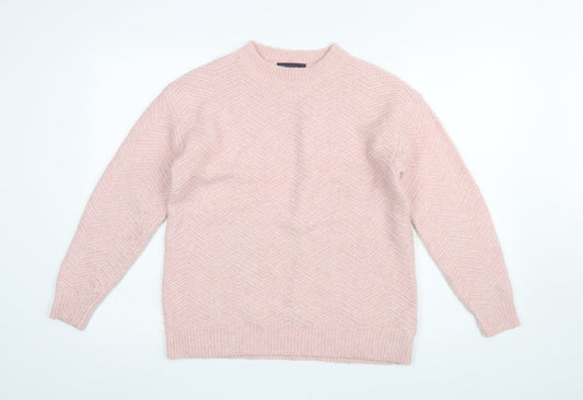 Womens UK Size S Marks and Spencer Pink Pullover Jumper