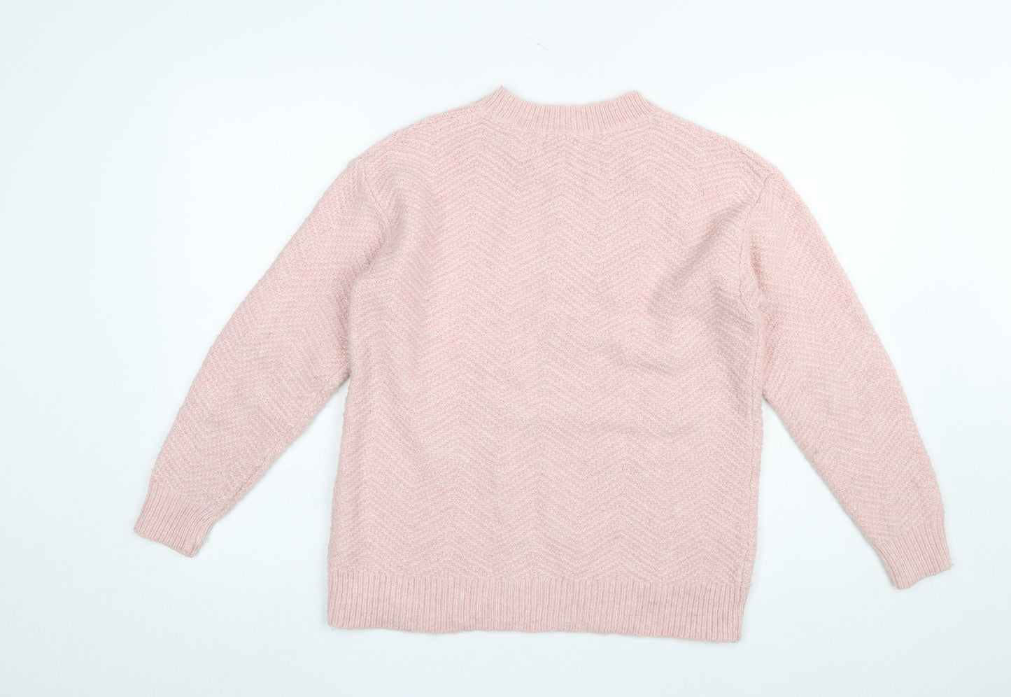 Womens UK Size S Marks and Spencer Pink Pullover Jumper