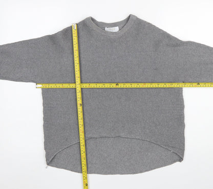 Womens UK Size S Quiz Grey Pullover Jumper