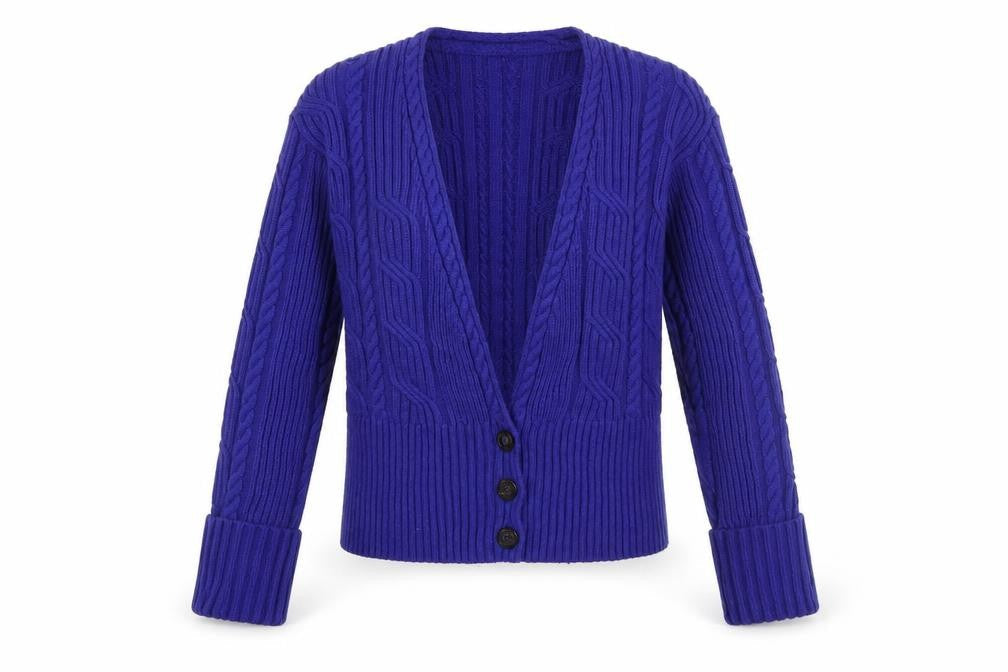 Womens UK Size 8 Marks and Spencer Purple Cardigan Jumper
