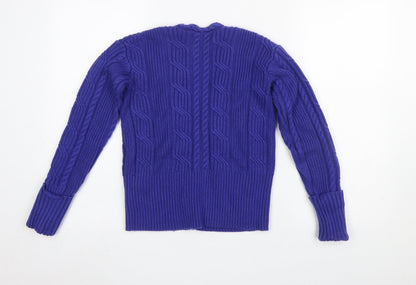 Womens UK Size 8 Marks and Spencer Purple Cardigan Jumper