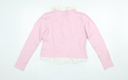 Girls UK Size 13 Years NAFNAF Pink Pullover Jumper