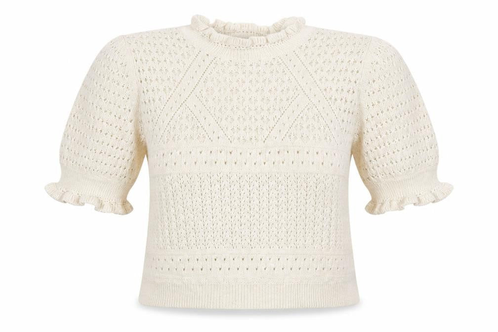 Womens UK Size 14 Miss Selfridge Ivory Pullover Jumper