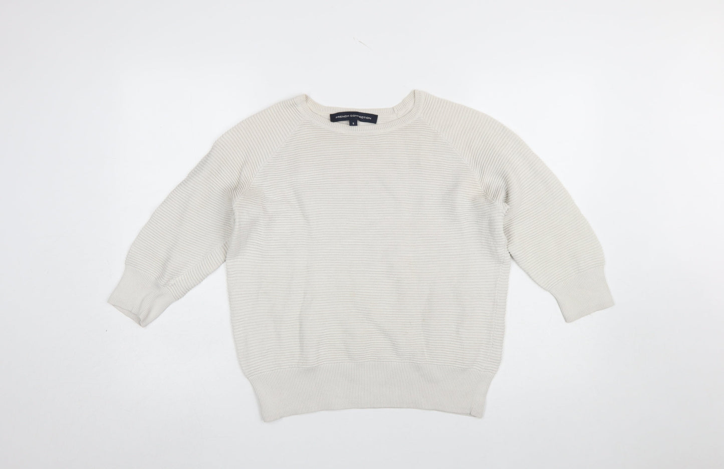 Womens UK Size S French Connection Ivory Pullover Jumper