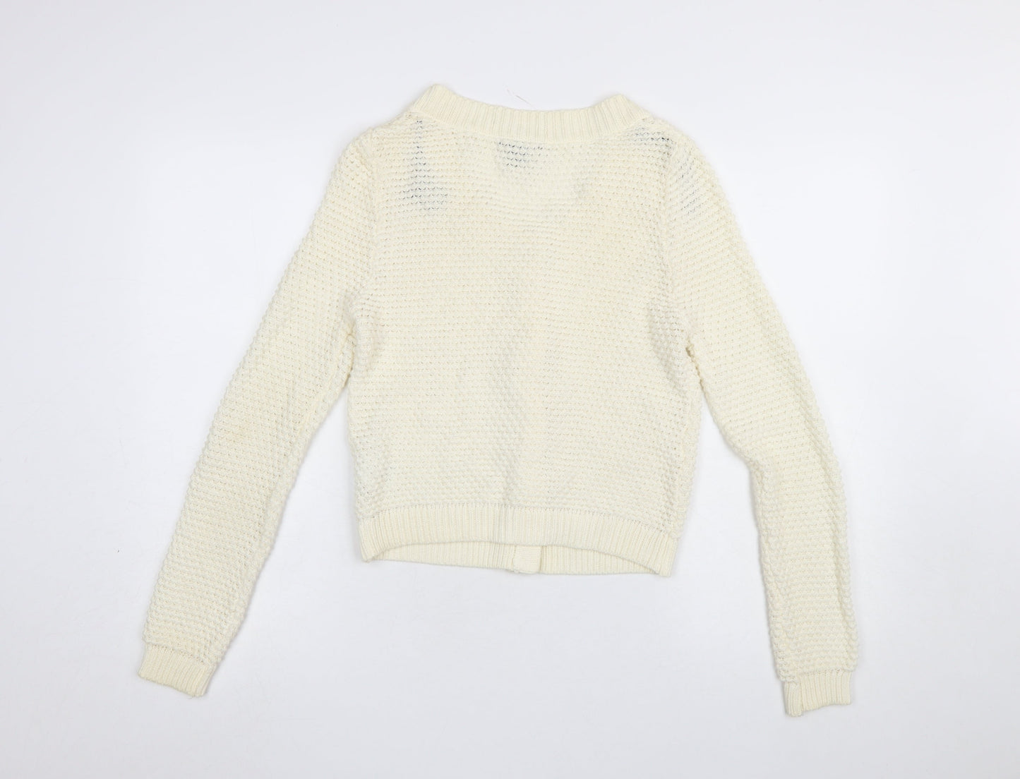 Womens UK Size S H&M Ivory Cardigan Jumper