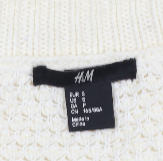 Womens UK Size S H&M Ivory Cardigan Jumper