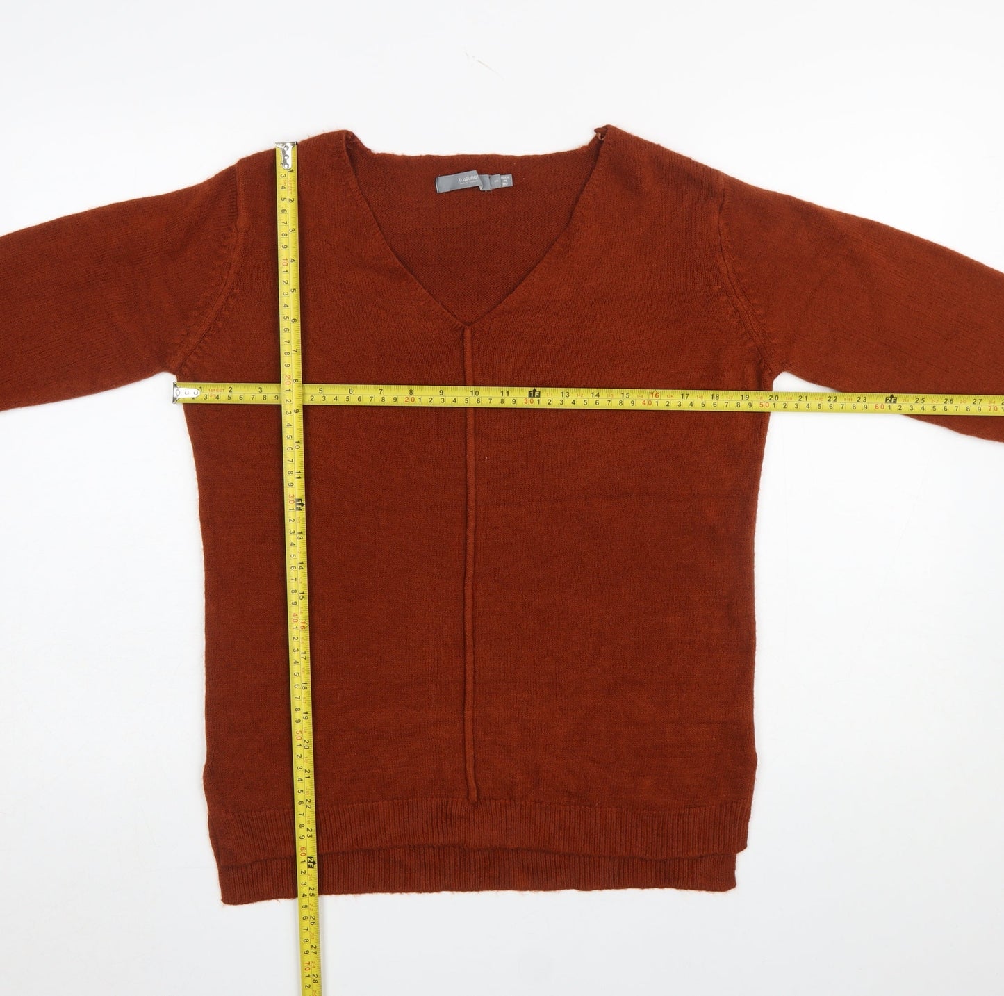 Womens UK Size S b.young Brown Pullover Jumper