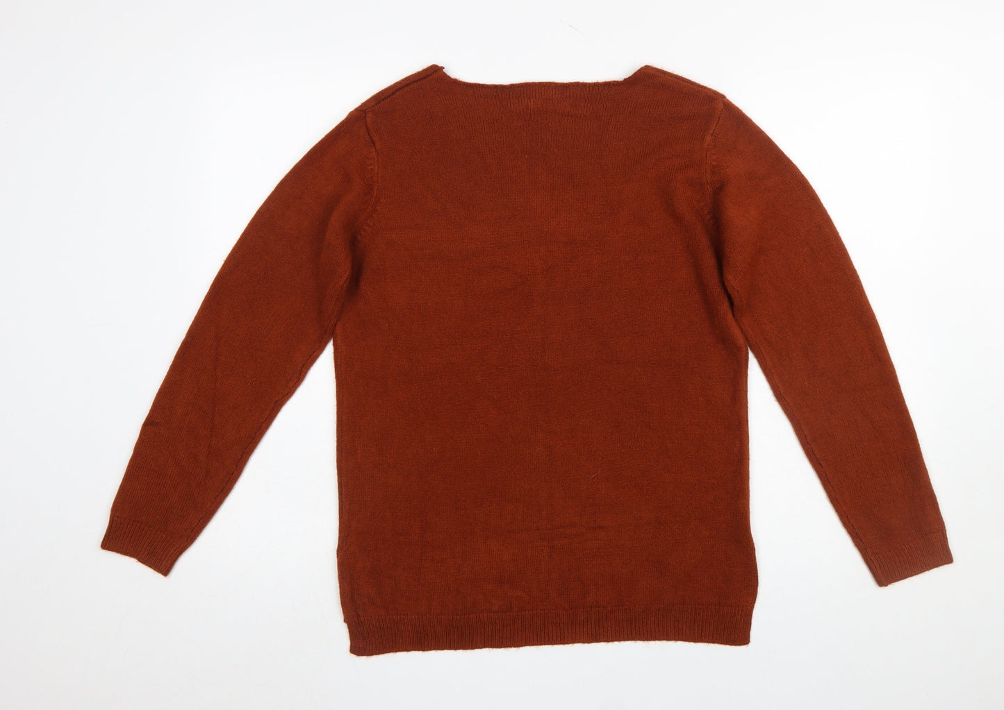 Womens UK Size S b.young Brown Pullover Jumper