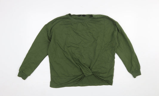 Womens UK Size 12 Very Green Pullover Sweatshirt