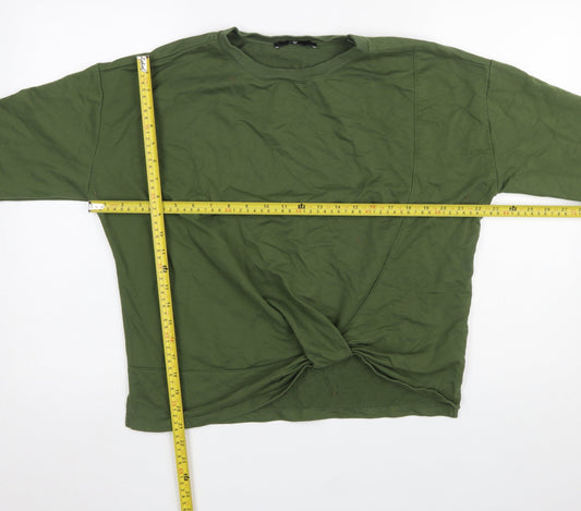 Womens UK Size 12 Very Green Pullover Sweatshirt