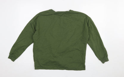 Womens UK Size 12 Very Green Pullover Sweatshirt