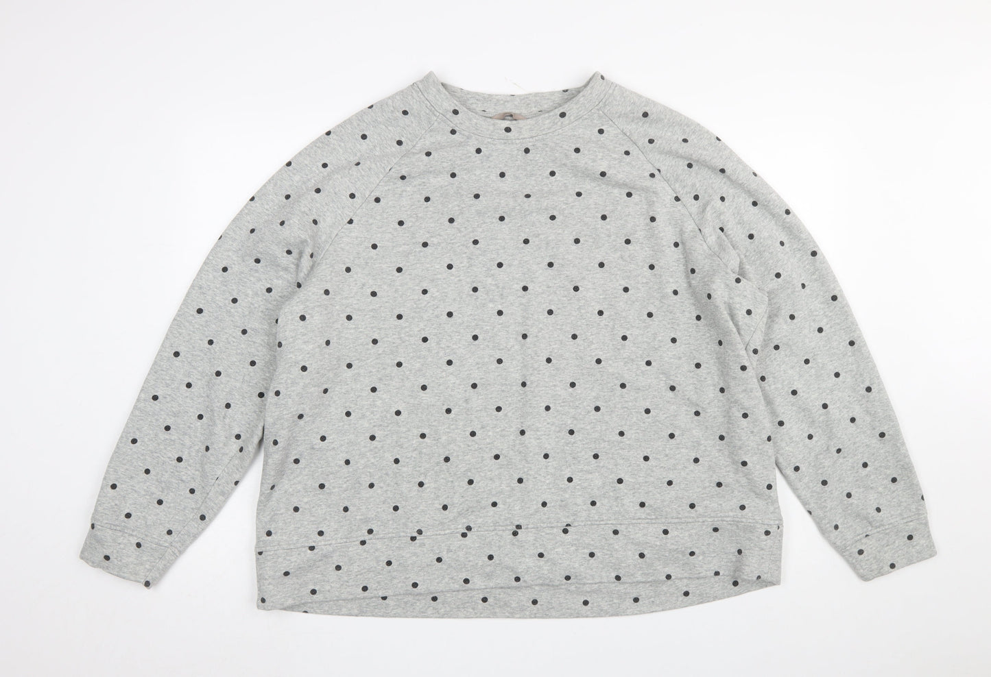 Womens UK Size 2XL H&M Grey Pullover Sweatshirt