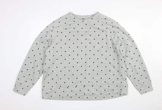 Womens UK Size 2XL H&M Grey Pullover Sweatshirt