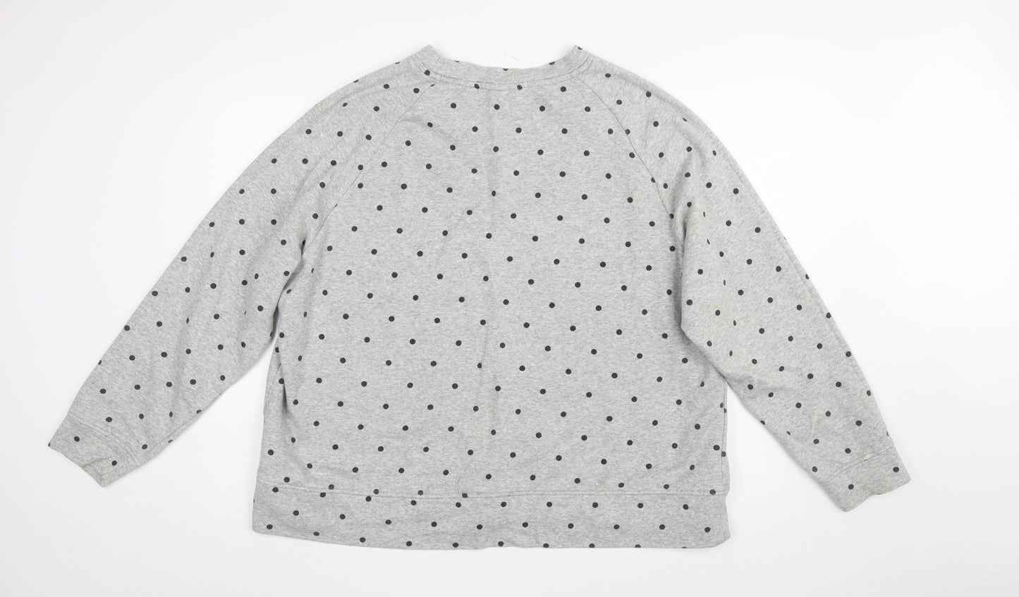 Womens UK Size 2XL H&M Grey Pullover Sweatshirt
