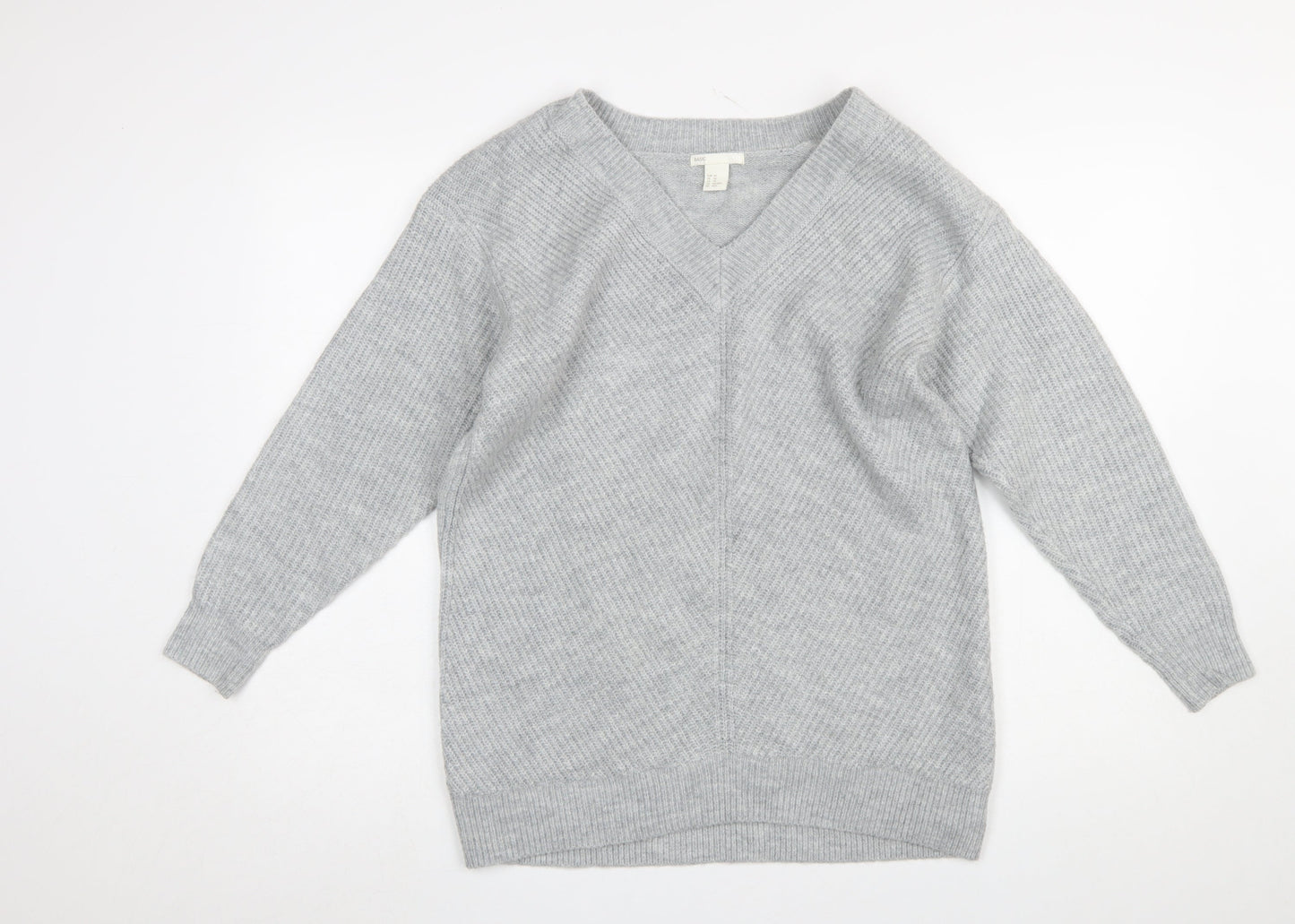 Womens UK Size XS H&M Grey Pullover Jumper