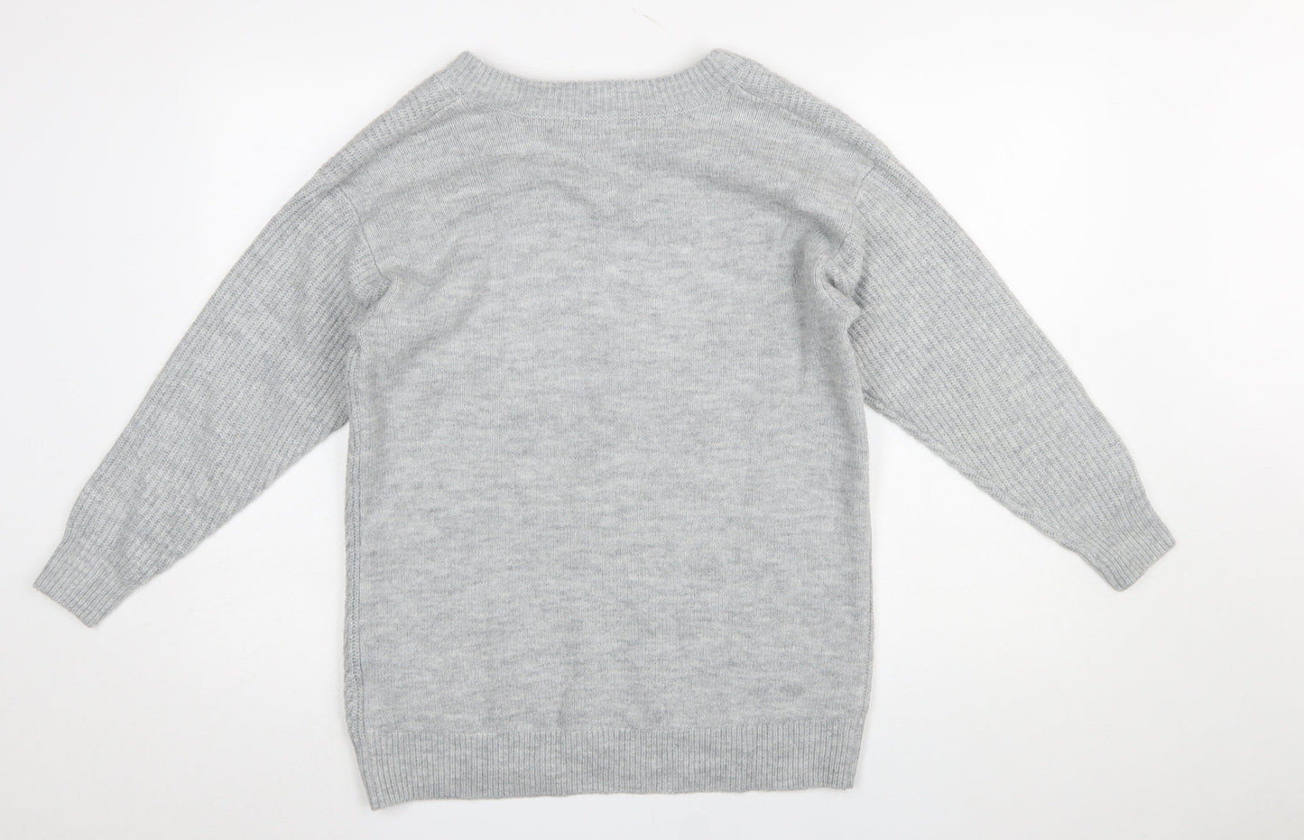 Womens UK Size XS H&M Grey Pullover Jumper
