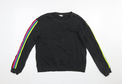 Womens UK Size S Hush Black Pullover Sweatshirt