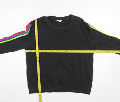 Womens UK Size S Hush Black Pullover Sweatshirt