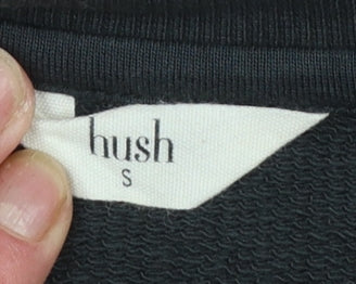 Womens UK Size S Hush Black Pullover Sweatshirt