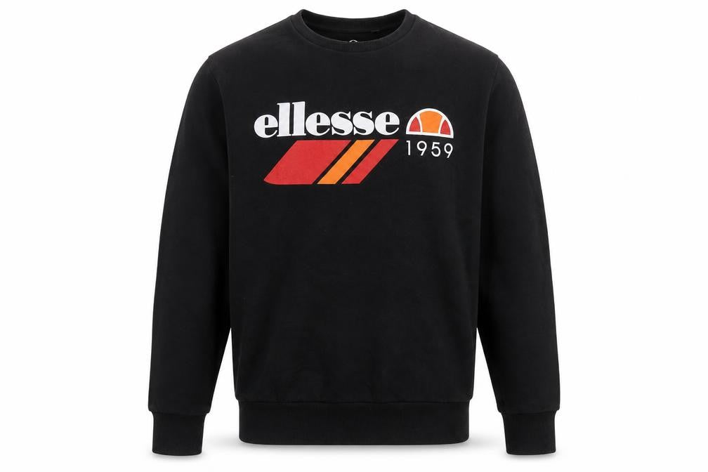 Mens UK Size S ellesse Black Pullover Sweatshirt