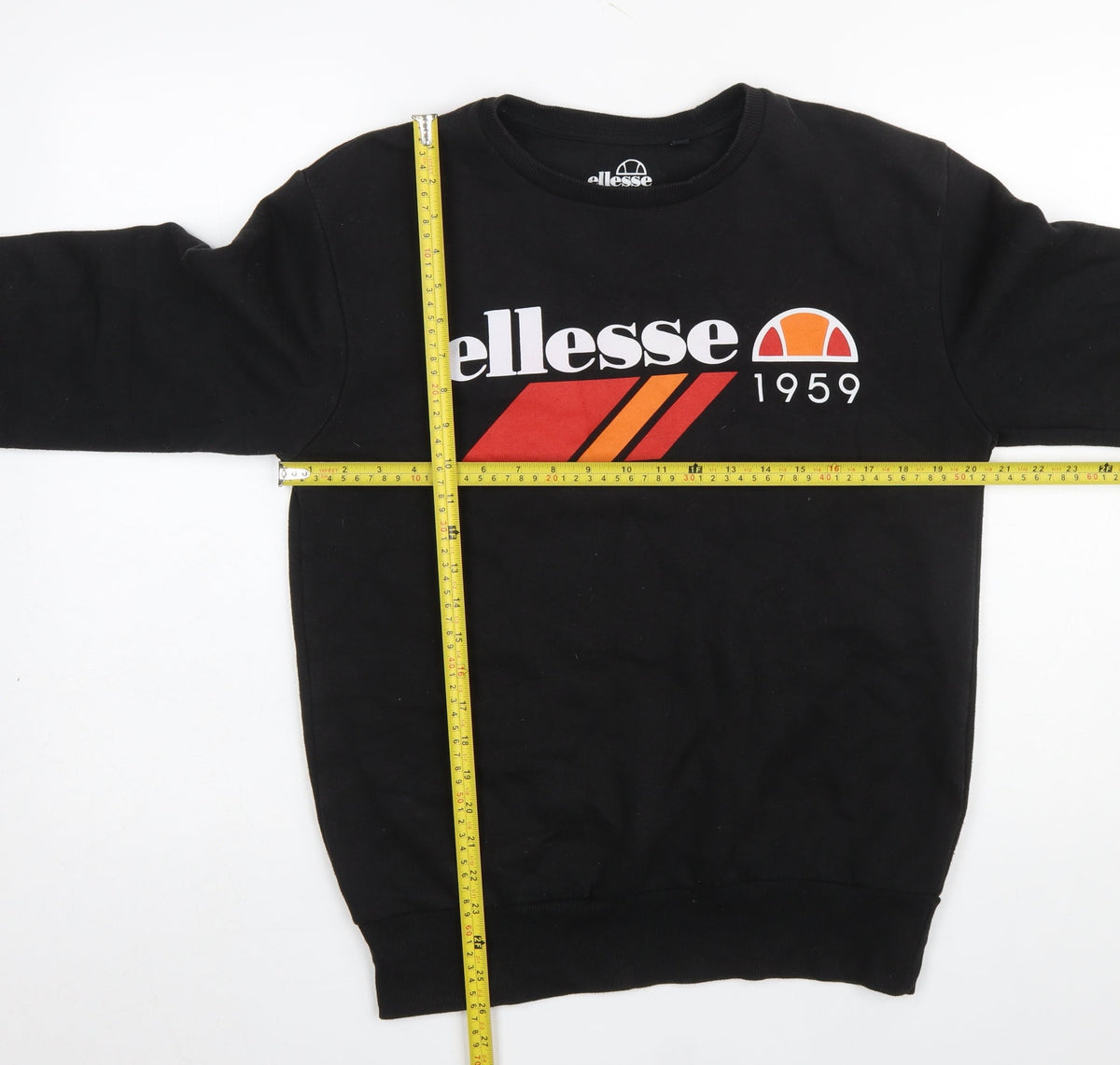 Mens UK Size S ellesse Black Pullover Sweatshirt