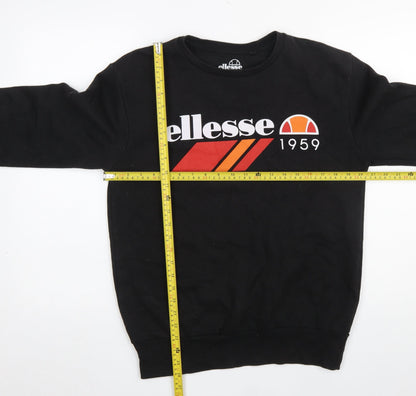 Mens UK Size S ellesse Black Pullover Sweatshirt