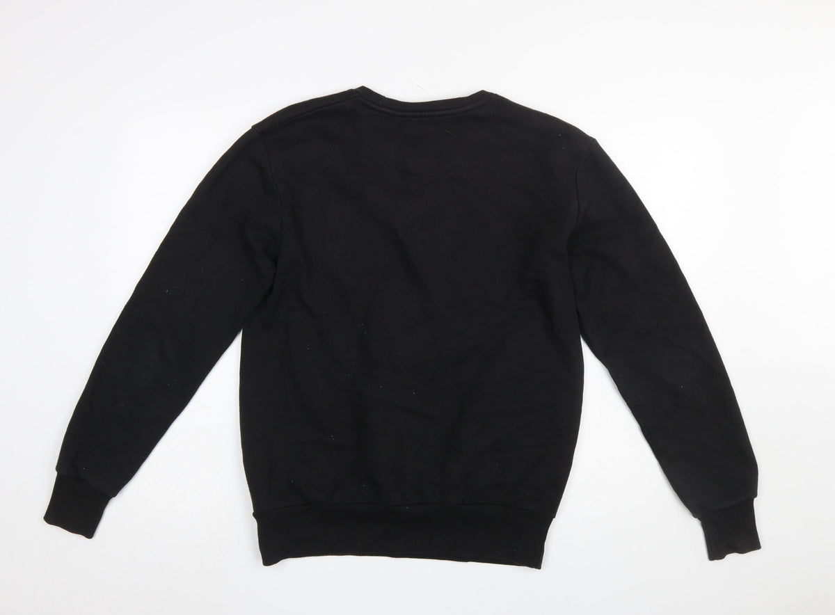 Mens UK Size S ellesse Black Pullover Sweatshirt