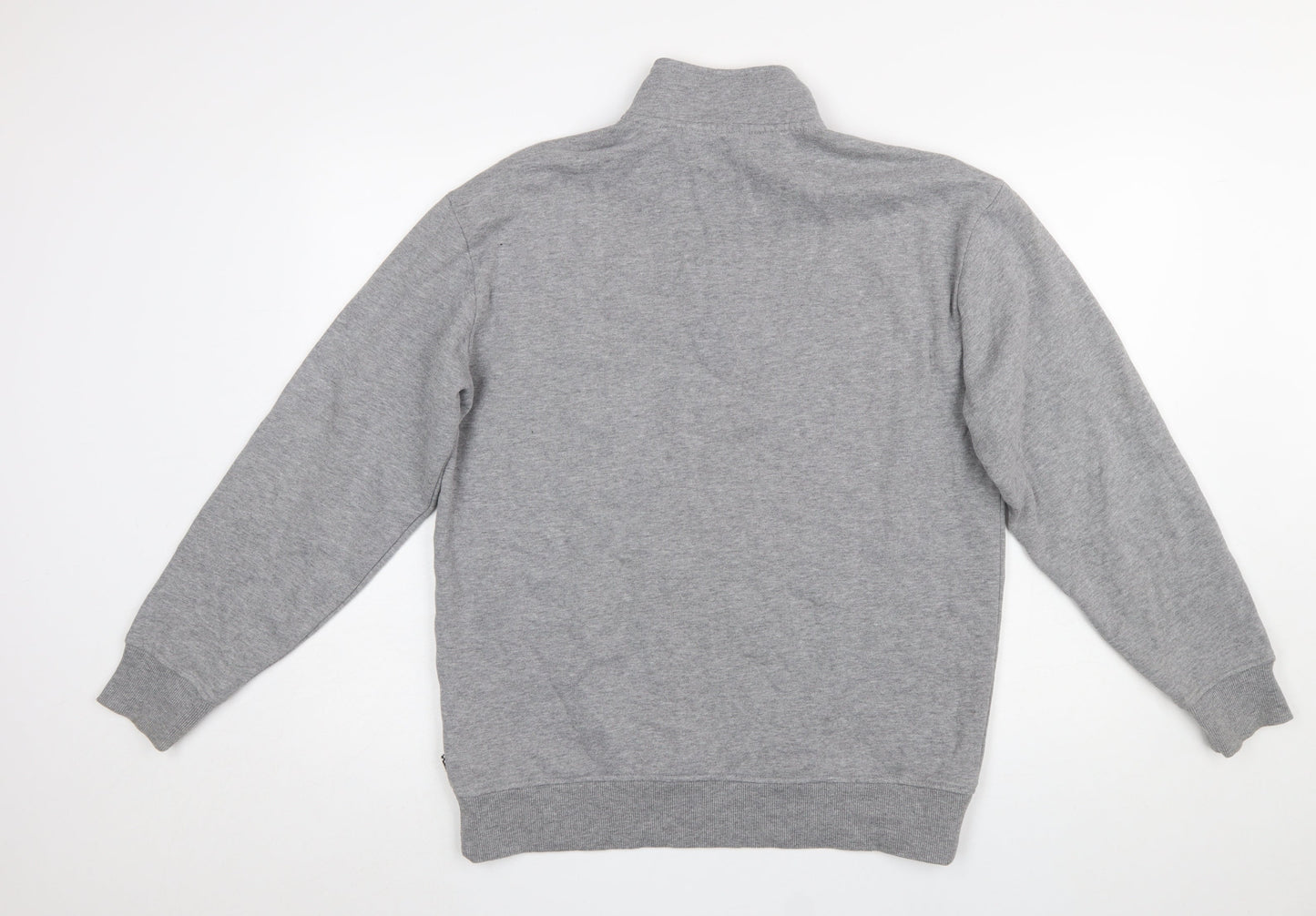 Mens UK Size XS VANS Grey 1/2 Zip Sweatshirt