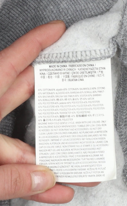 Mens UK Size XS VANS Grey 1/2 Zip Sweatshirt
