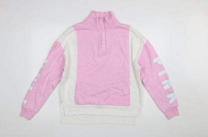 Womens UK Size XS Victoria's Secret PINK Pink Pullover Sweatshirt