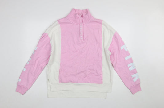 Womens UK Size XS Victoria's Secret PINK Pink Pullover Sweatshirt