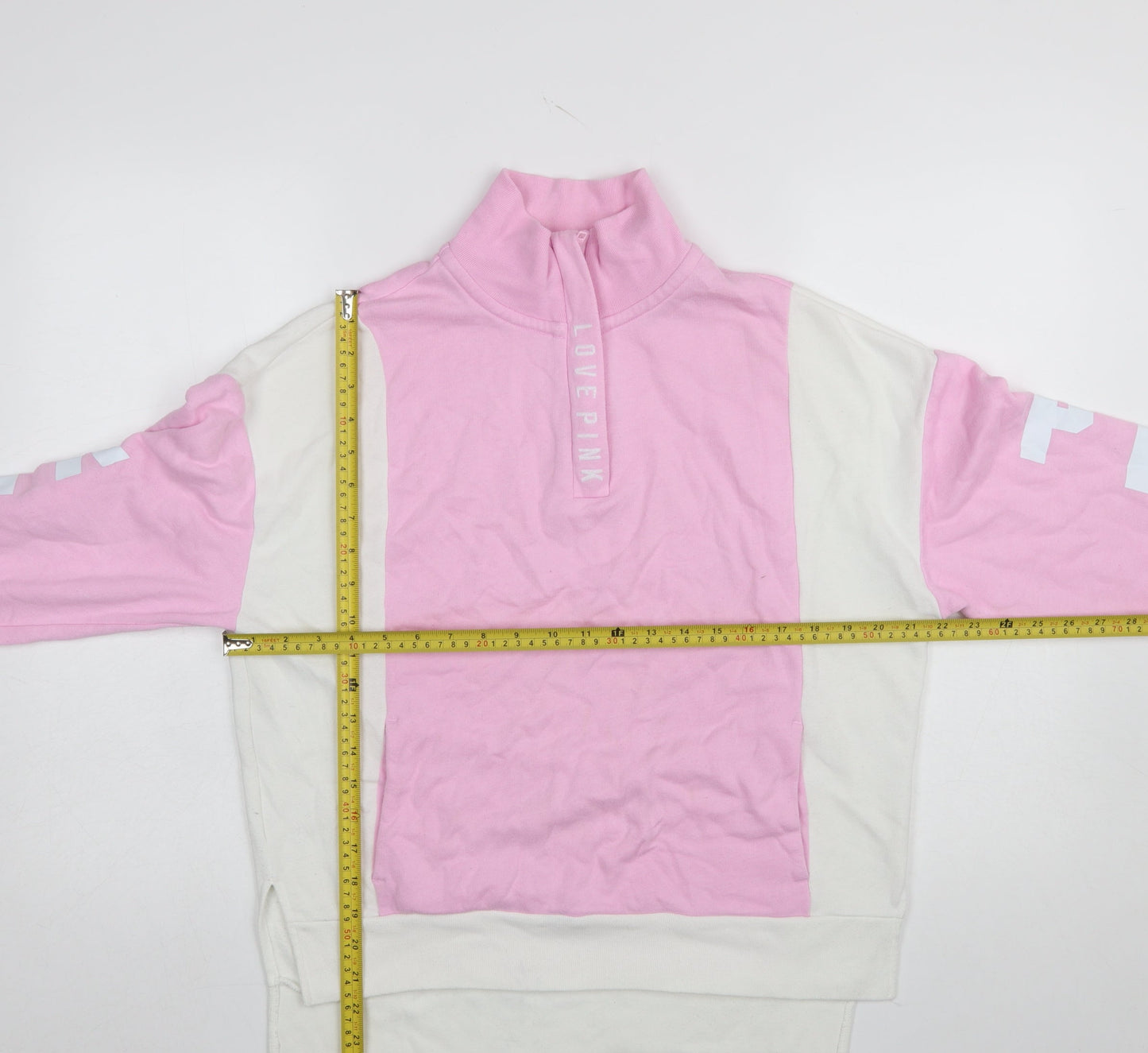 Womens UK Size XS Victoria's Secret PINK Pink Pullover Sweatshirt