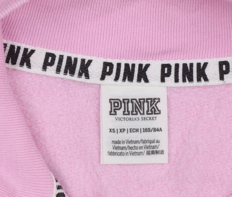 Womens UK Size XS Victoria's Secret PINK Pink Pullover Sweatshirt