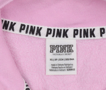 Womens UK Size XS Victoria's Secret PINK Pink Pullover Sweatshirt