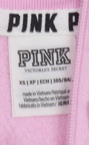 Womens UK Size XS Victoria's Secret PINK Pink Pullover Sweatshirt
