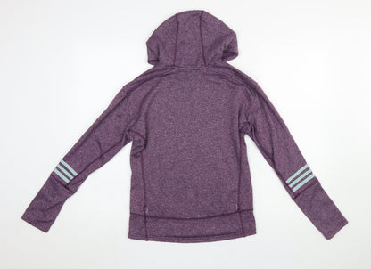 Womens UK Size XS adidas Purple Pullover Hoodie