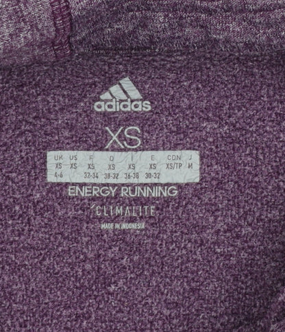 Womens UK Size XS adidas Purple Pullover Hoodie