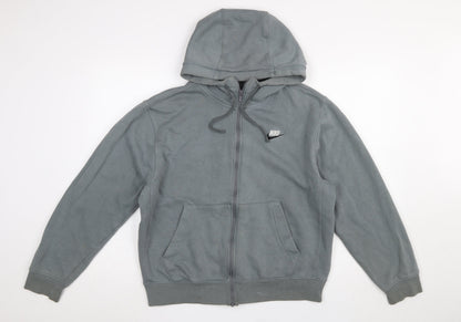Mens UK Size S Nike Grey Full Zip Hoodie