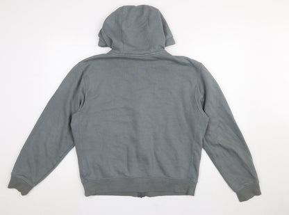 Mens UK Size S Nike Grey Full Zip Hoodie