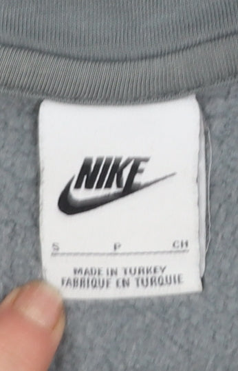 Mens UK Size S Nike Grey Full Zip Hoodie