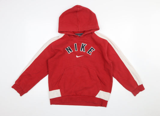 Boys UK Size L Nike Red Pullover Hoodie