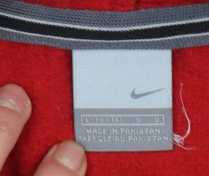 Boys UK Size L Nike Red Pullover Hoodie