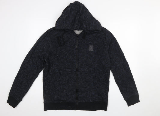 Mens UK Size M Religion Black Full Zip Hoodie