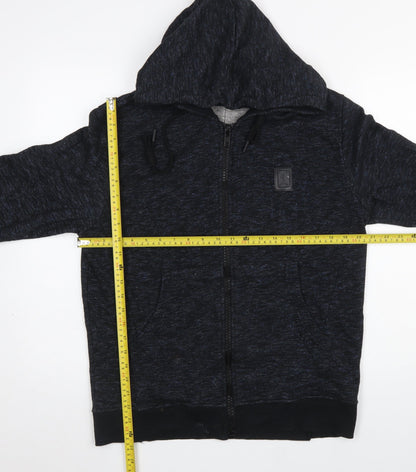 Mens UK Size M Religion Black Full Zip Hoodie